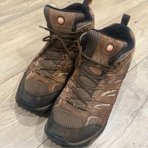 Merrell Brown and Black Men's Waterproof Hiking Boots